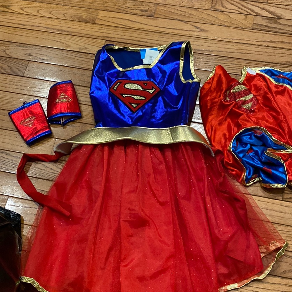 Girls size medium supergirl costume